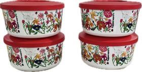 Tupperware Kit 4 Tigelas Ilumina 550Ml Primavera Tupperware Kit 4 Tigelas Ilumina 550Ml Primavera