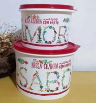 Tupperware Kit Caixa Amor 1,1 Lt e Caixa Sabor 2,4 Lts