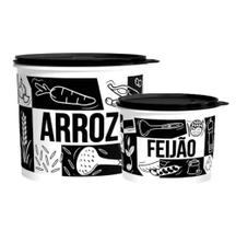 Tupperware Kit Caixas Mantimentos Arroz 5,5l + Feijão 2,4l Original