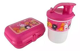 Tupperware Kit Copo colors 225ml + Porta Sanduíche pelúcia 2 peças