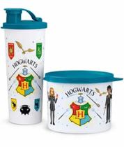 Tupperware Kit Copo + Redondinha Harry Potter Hugwarts 2 Peças Tupperware Kit Copo + Redondinha Harry Potter Hugwarts 2 Peças