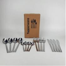 Tupperware kit faqueiro de aço inoxidável 16 peças