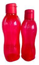 Tupperware Kit Garrafa Eco Tupper Vermelho 1lt + Eco Tupper 750ml