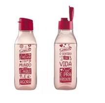 Tupperware Kit garrafas Eco Tupper Quadrada Plus 1 Litro