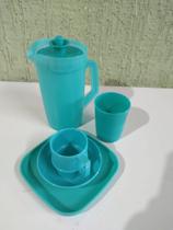 Tupperware Kit Infantil Miniaturas Verde Agua 5 Peças
