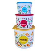 Tupperware kit mantimentos 3 peças
