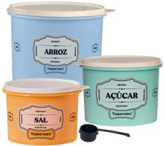 Tupperware Kit Mantimentos Essence - Arroz Sal Açucar