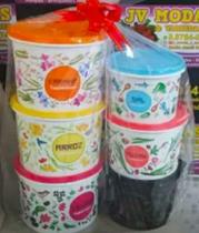 Tupperware Kit Mantimentos Linha Floral 6 Peças