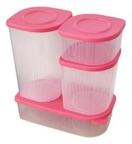 Tupperware Kit Potes Fresh Box 4 Peças