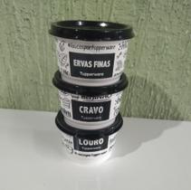 Tupperware kit Potinho Tempero PB Cravo, Louro e Ervas Finas