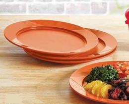 Tupperware Kit Prato Outdoor Laranja 4 peças