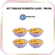 Tupperware Kit Tigela Floresta - 700 Ml (4 Peças)