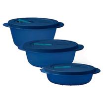Tupperware kit Tigelas mini Cristalwave Geração II 3 peças