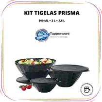 Tupperware Kit Tigelas Prisma Policarbonato (3 peças)
