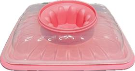 Tupperware Mágica Retangular Para Sobremesas 2,5L Rosa