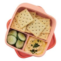 Tupperware marmita basic line com divisória 550 ml chá