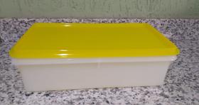 Tupperware Maxi Caixa 2,5L Transparente Tampa Amarela