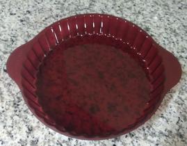 Tupperware Microplus Forma Plana 1,7 Litro Marsala Clara Tupperware Microplus Forma Plana 1,7 Litro Marsala Clara