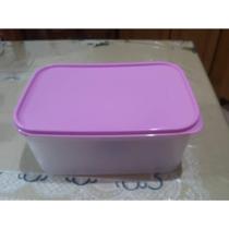 Tupperware Modular Retangular 4,3 litros Tampa Rosa Tupperware Modular Retangular 4,3 litros Tampa Rosa