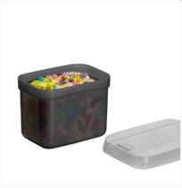 Tupperware Organizador Retangular Médio 1 litro Preto Tupperware Organizador Retangular Médio 1 litro Preto