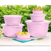 Tupperware PDA 02/2022 Tigelas Aloha Rosa kit 6 peças