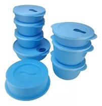 Tupperware Pda/Bea Cristalwave Com 8 Peças Azul.