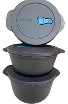 Tupperware Pda/Bea Tigela Cristalwave Com 3 Peças.