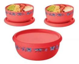 Tupperware Pda/Bea Tigela Toque Mágico Com 3 Peças.