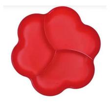 Tupperware Petisqueira 3 Divisorias Grandes cor Vermelho Tupperware Petisqueira 3 Divisorias Grandes cor Vermelho
