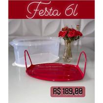 Tupperware porta frango 6 litros floresta com tampa da tupperware