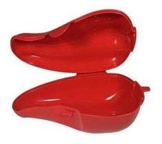 Tupperware porta pimentão vermelho, original, organização, praticidade