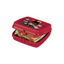 Tupperware porta sanduíche quadrado vermelho harry potter