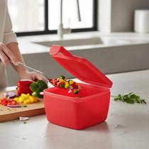 Tupperware Pote Conserva Metade Quadrado 600ml