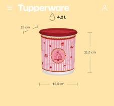 Tupperware pote mantimentos instantânea mágica aqui tem bolo edição especial para mães 4,2 litros