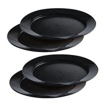 Tupperware Prato Outdoor Preto Kit 4 Peças