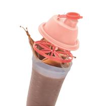 Tupperware Quick Shake 500ml com Tampa Salmão - Misturador Prático