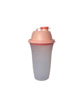 Tupperware Quick Shake 500ml - Salmão com Bico Laranja e Design Moderno