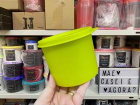Tupperware Redondinha 500 ml Amarela para Armazenamento