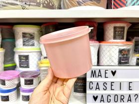 Tupperware Redondinha 500 ml Rosé Importada - Armazenamento