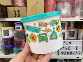 Tupperware Redondinha 500 ml Smile Verde Importada