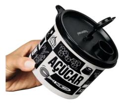 Tupperware Redondinha com Bico Dosador Açúcar Pop Box PB 400g Tupperware Redondinha com Bico Dosador Açúcar Pop Box PB 400g