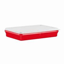Tupperware Refri Box 1,5L Vermelha - Armazenamento Prático e Eficiente Tupperware Refri Box 1,5L Vermelha - Armazenamento Prático e Eficiente