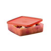 Tupperware Refri Box 400ml - Coral - Armazenagem/Empilhar/Economiza espaço - Mais vendido