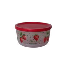 Tupperware Refri Line 530ml - Morangos com Tampa Vermelha