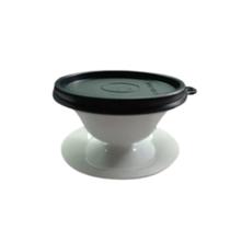 Tupperware Tacinha com Tampa 130ml - Branco Translúcido com Tampa Preta Tupperware Tacinha com Tampa 130ml - Branco Translúcido com Tampa Preta