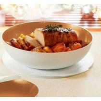 Tupperware Tigela Allegra 3,5L Branca e Dourada