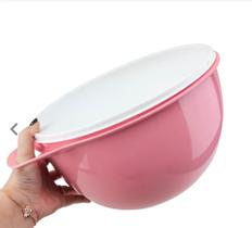Tupperware tigela bacia grande 10 litros preparação massas, pães, maioneses, original rosa escuro