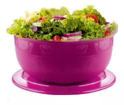 Tupperware tigela cristal policarbonato rosa magenta