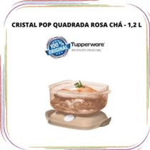 Tupperware tigela cristal pop 1,2 Litros microondas, policarbonato rosa Tupperware tigela cristal pop 1,2 Litros microondas, policarbonato rosa