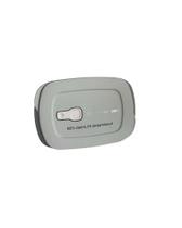 Tupperware Tigela Cristalwave Retangular Com Divisória GII 1 Litro - Cinza